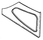 Cessna 172 side window trim right rear 28-P0500210-40-21B. Premier Aviations